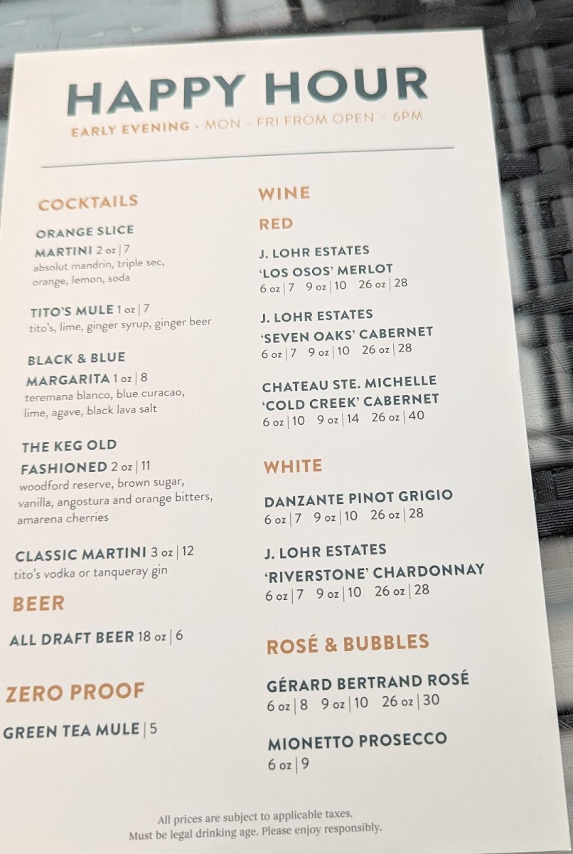 Menu The Keg Steakhouse + Bar - Lynnwood-3