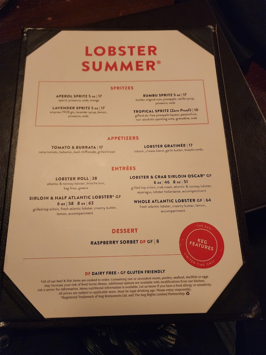 Menu The Keg Steakhouse + Bar - Lynnwood-9